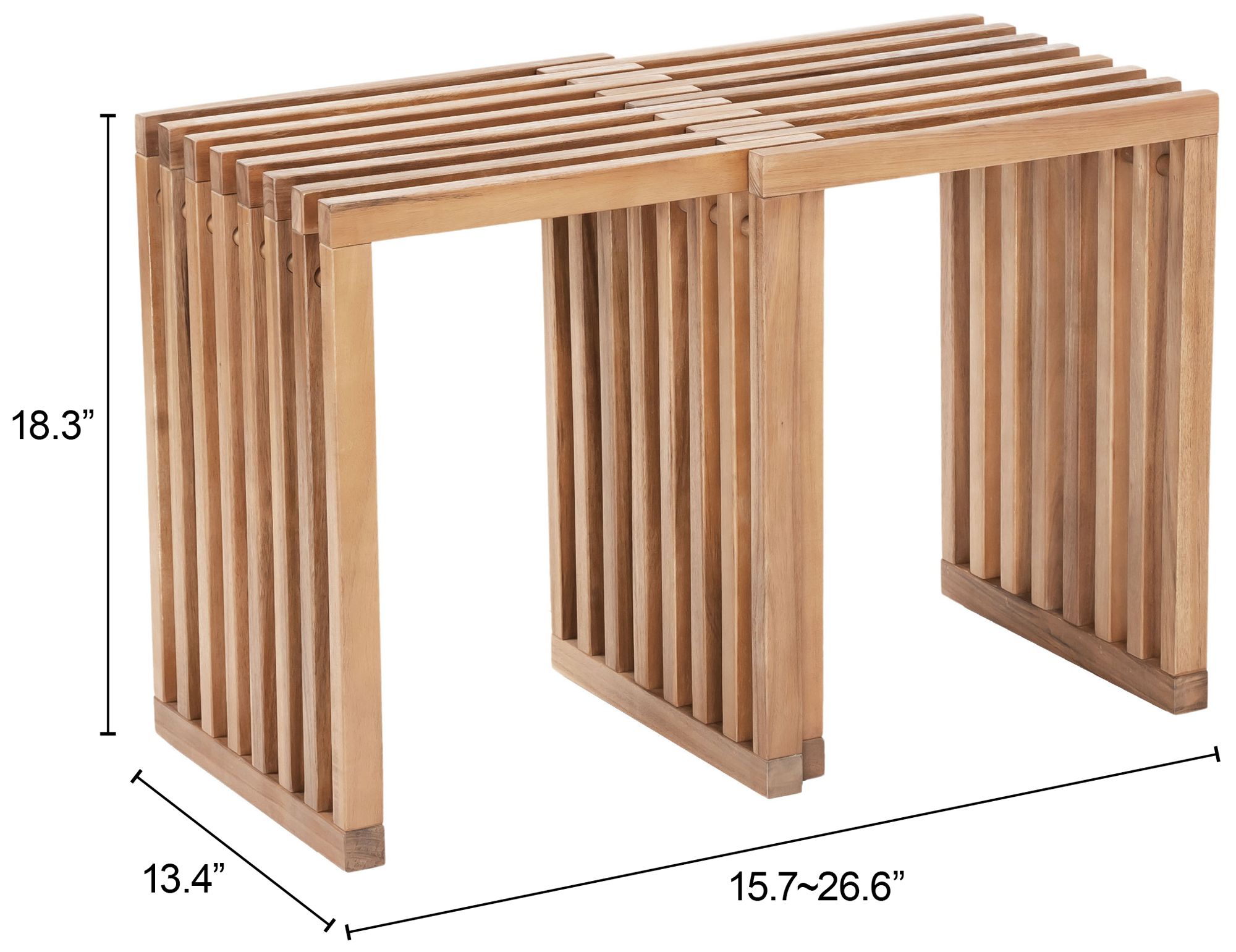 Image 7 Riviera Extendable Stool Natural Set of 2 more views