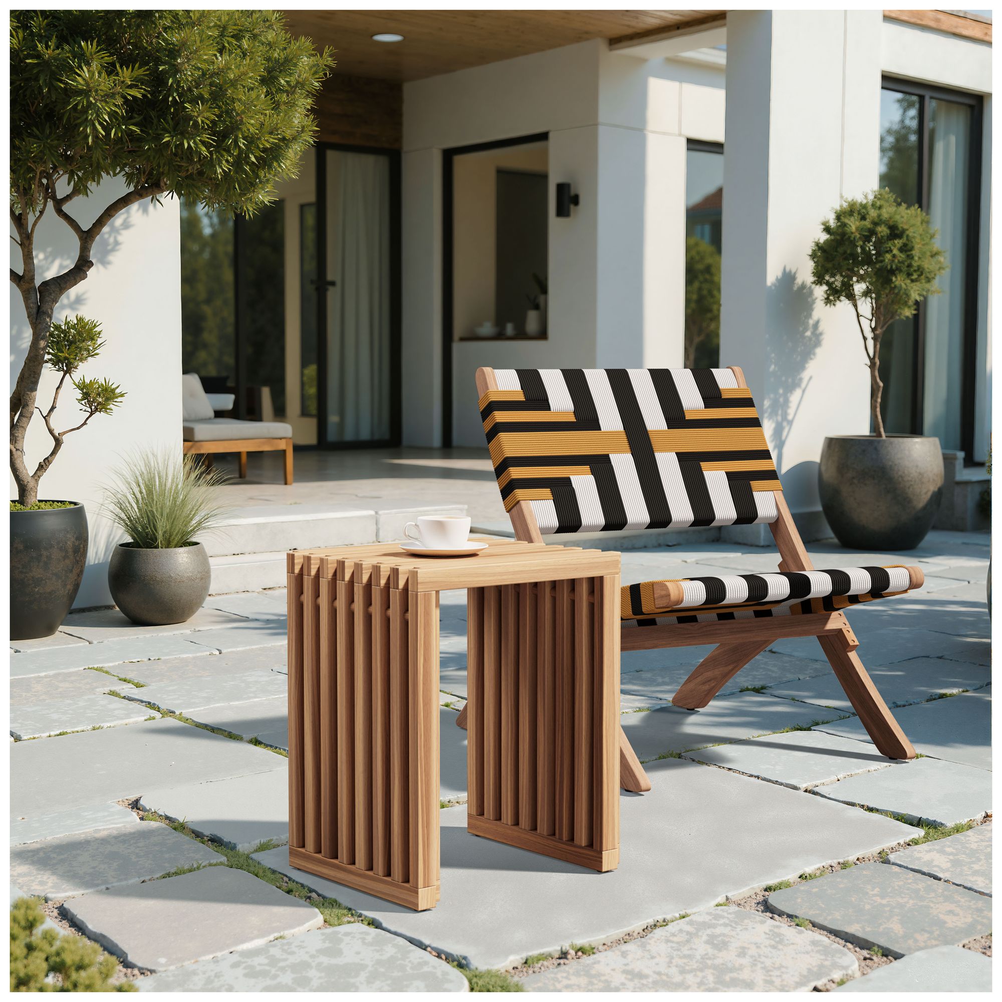 Riviera Extendable Stool Natural Set of 2