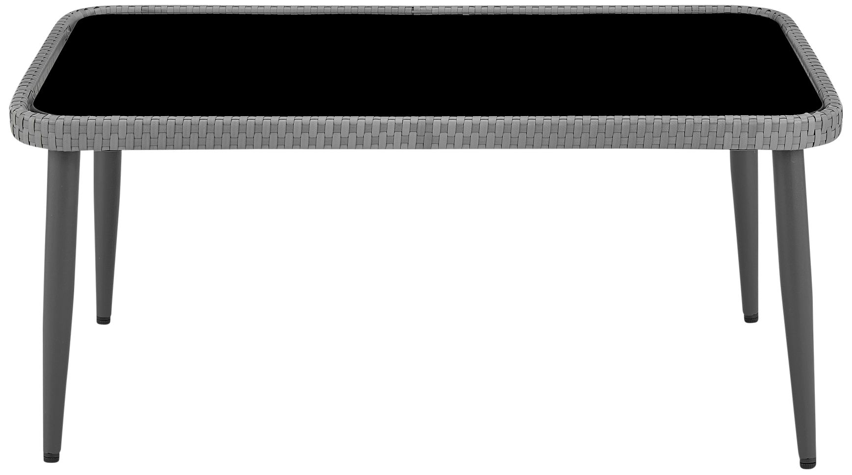 Riviera Wicker 4-Piece 4-Seat Patio Set with Cream Cushion in scene