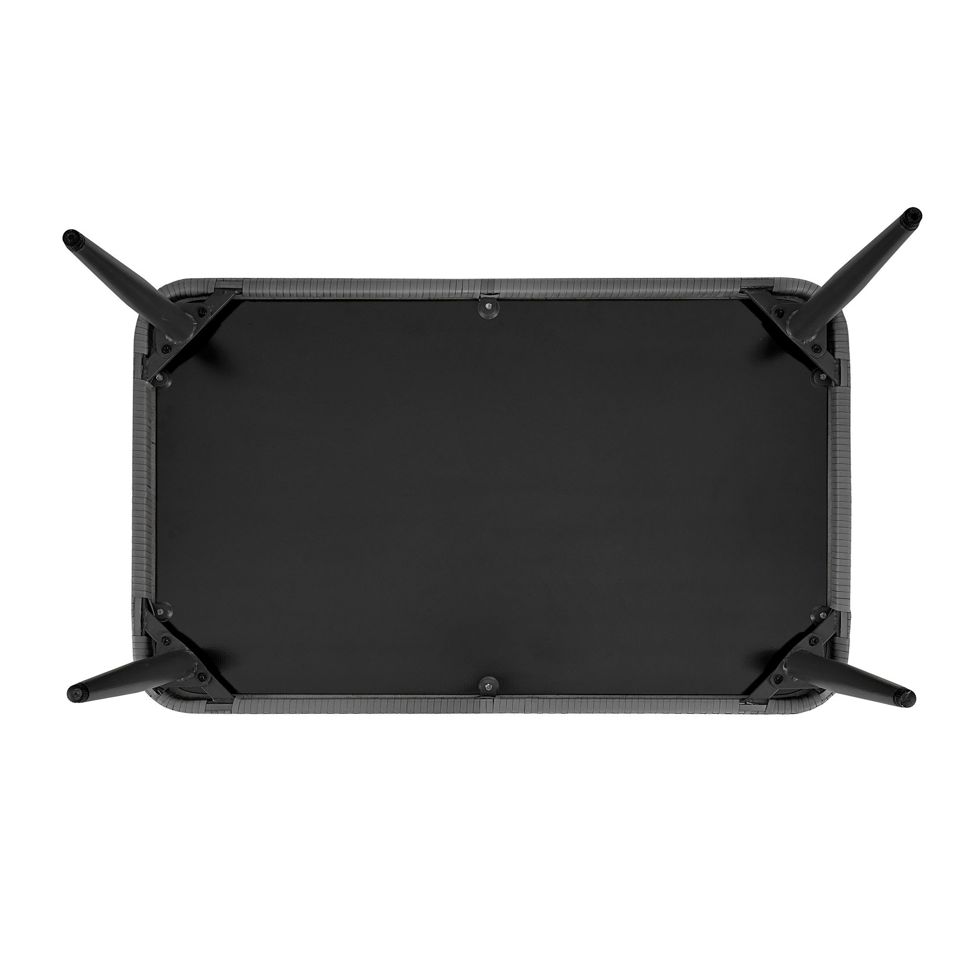 Riviera Wicker 4-Piece 4-Seat Patio Set with Cream Cushion in scene