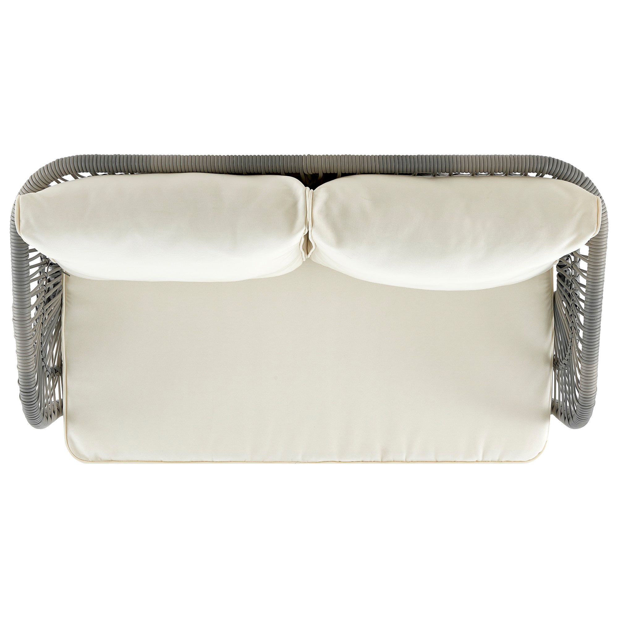 Riviera Wicker 4-Piece 4-Seat Patio Set with Cream Cushion in scene