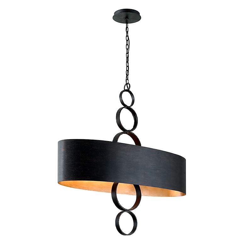 Image 3 Rivington 50" Wide Charred Copper Island Pendant Light more views