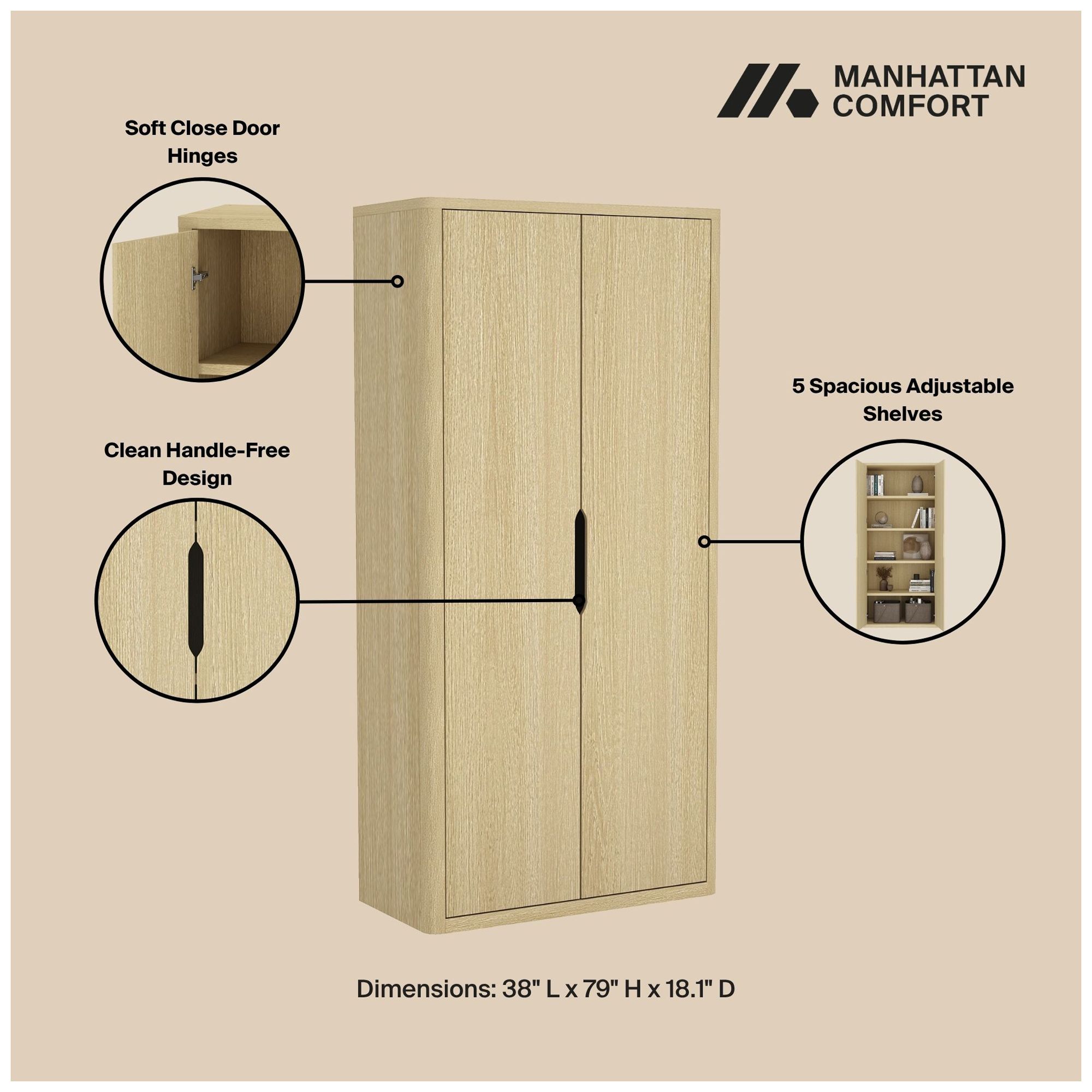Image 5 Rivington Bookcase Cabinet - Set of 3 more views