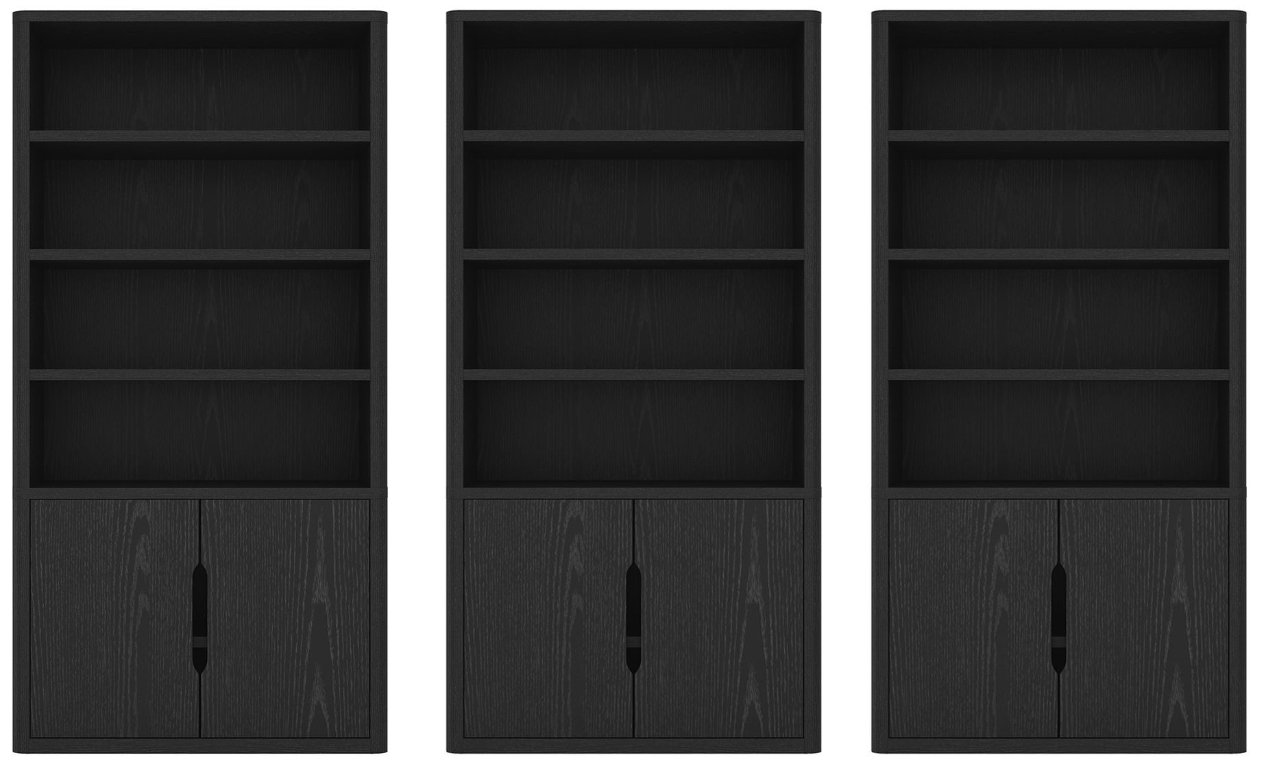 Image 2 Rivington Bookcase Cabinet - Set of 3