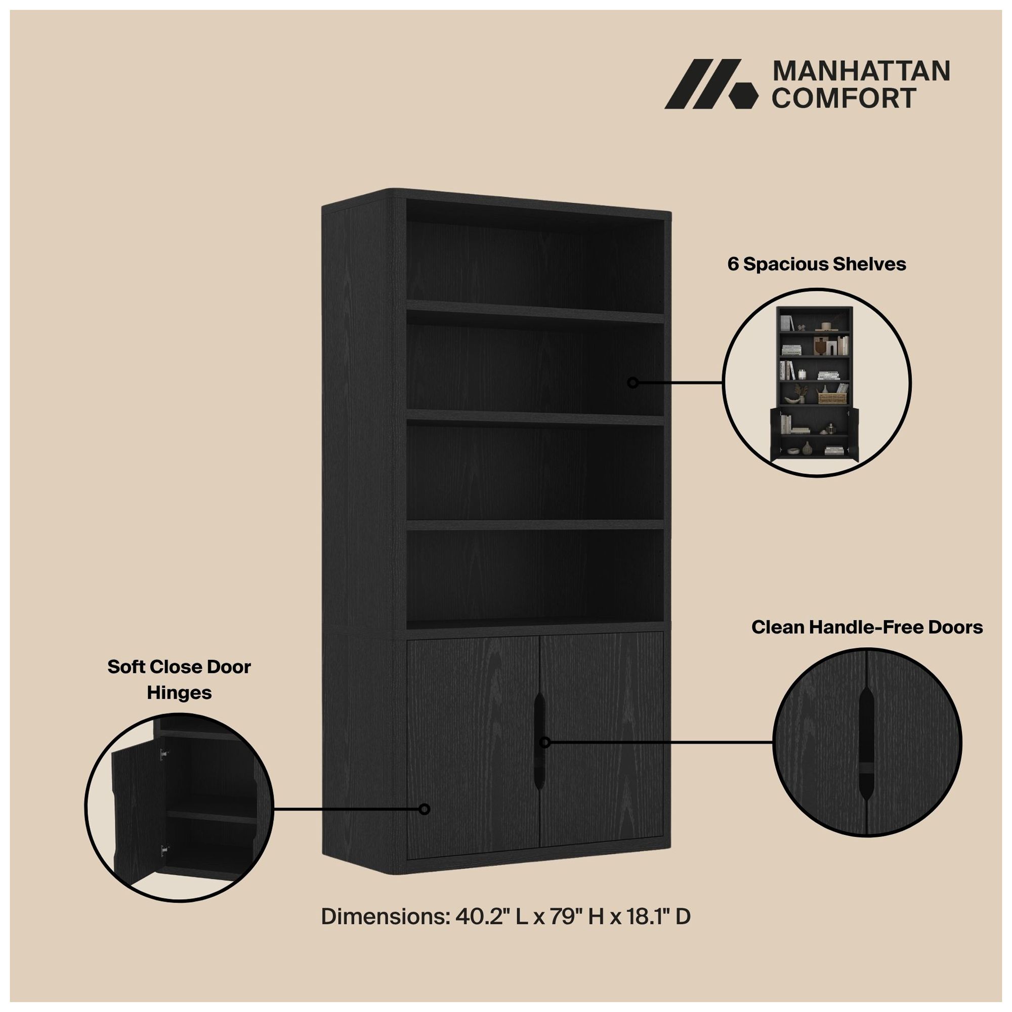 Image 5 Rivington Bookcase Cabinet - Set of 3 more views