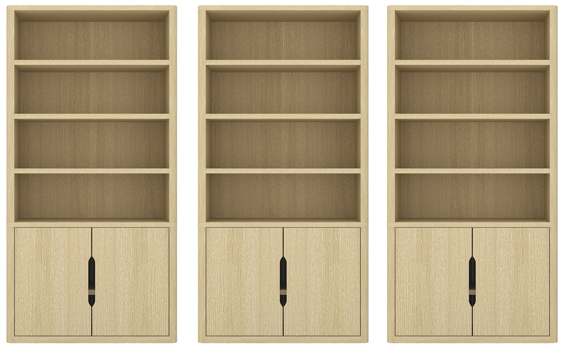 Image 2 Rivington Bookcase Cabinet - Set of 3