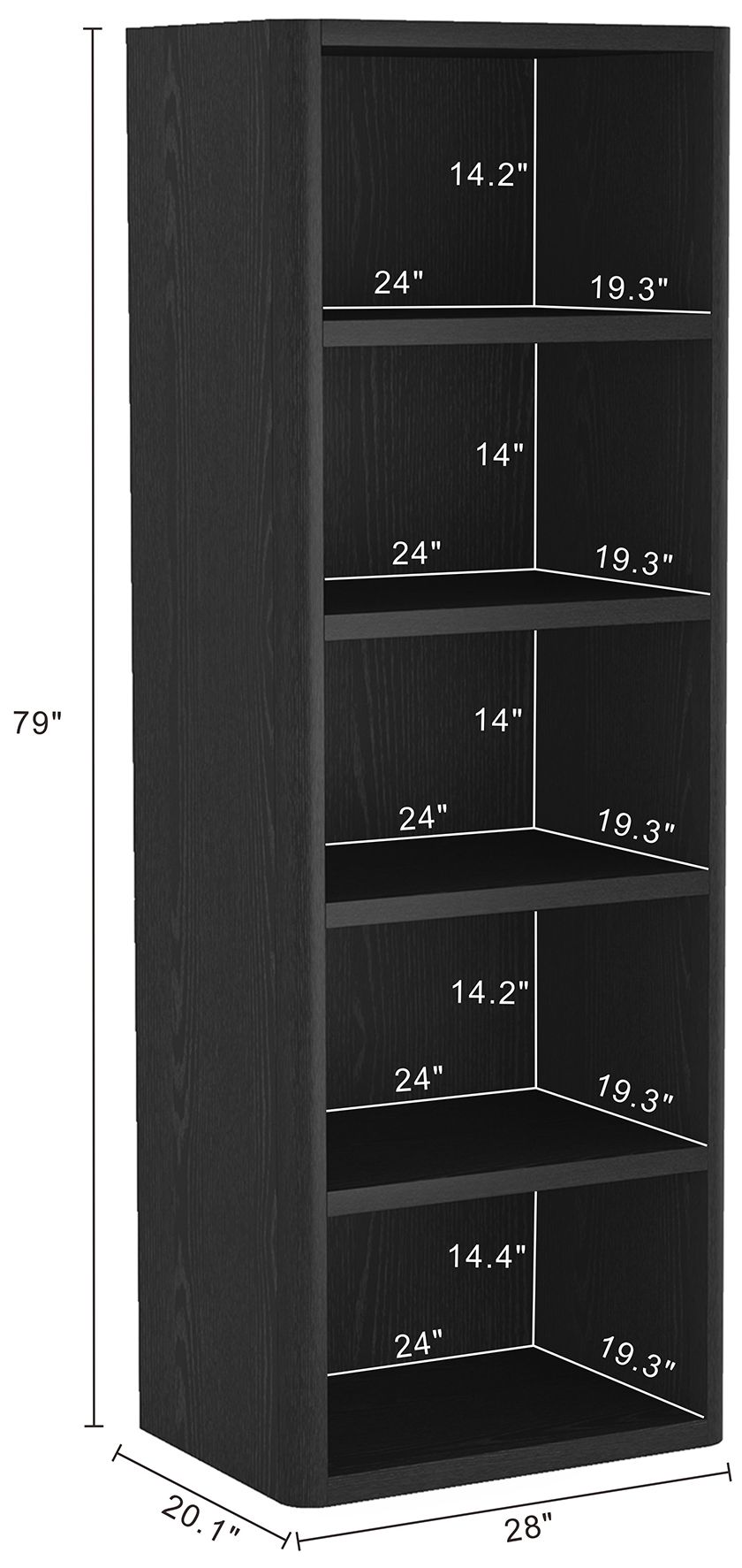 Image 4 Rivington Open Bookcase - Set of 3 more views