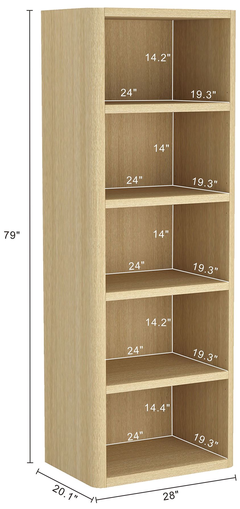 Image 4 Rivington Open Bookcase - Set of 3 more views