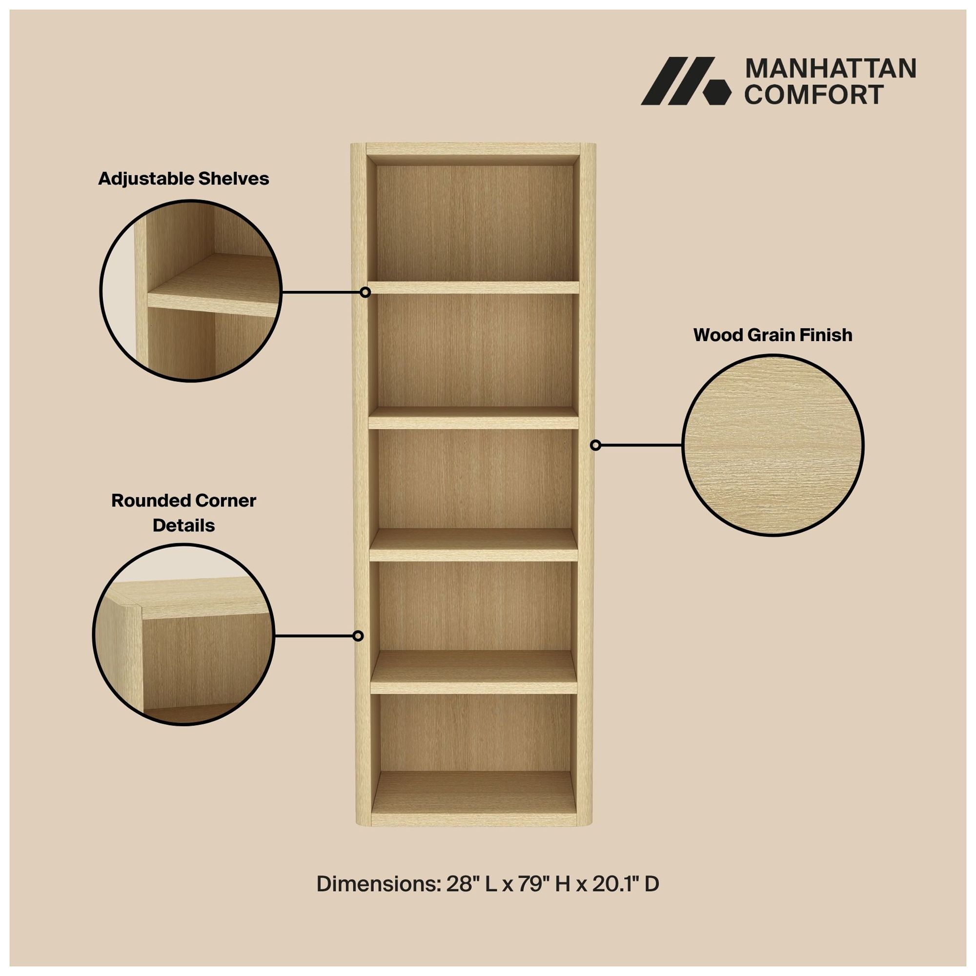 Image 5 Rivington Open Bookcase - Set of 3 more views