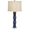 Rivoli Navy Porcelain Table Lamp