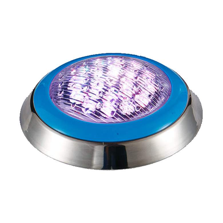 Rixen Silver RGB LED Pool Light with Remote