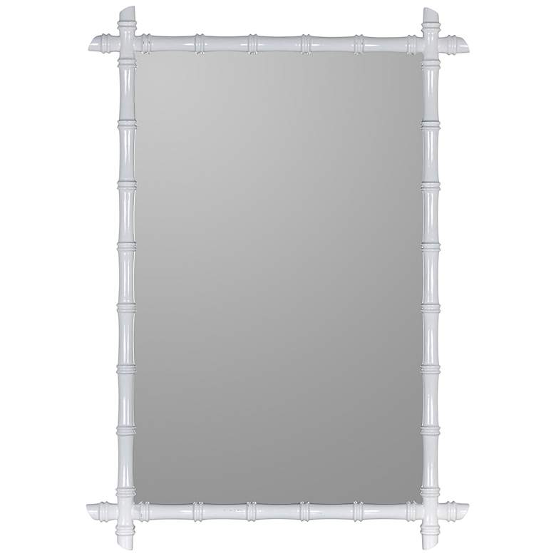 Image 2 Rixton Glossy White 28 1/4 inch x 20 inch Rectangular Wall Mirror