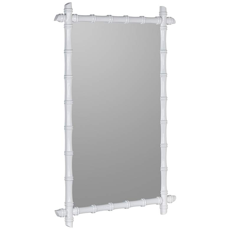 Image 3 Rixton Glossy White 28 1/4 inch x 20 inch Rectangular Wall Mirror more views