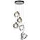 Riza 19.1" Wide 5-Light Sterling Pendant With Opal Glass