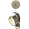 Riza 8.1" High Soft Gold Low Voltage Sconce With Opal Glass Shade