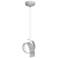 Riza 9.1" Wide White Low Voltage Standard Mini Pendant w/ Opal Glass S