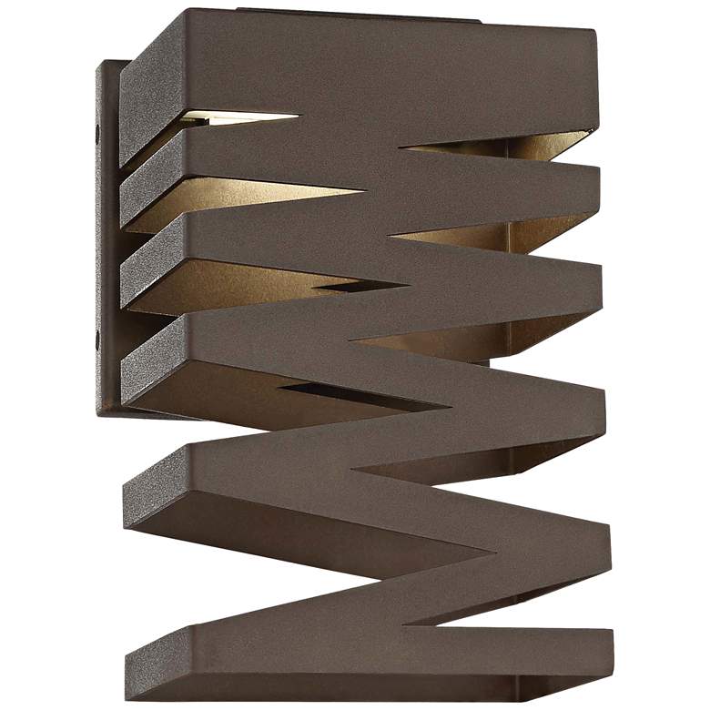 Image 1 Rizer 9 3/4" High Sand Bronze LED Outdoor Wall Light