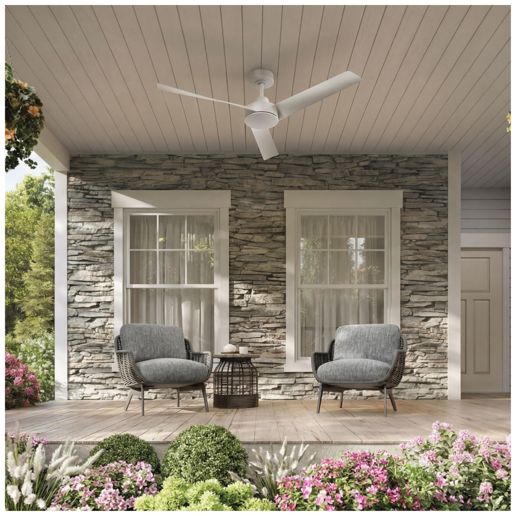 Image 2 Rizo Collection 52-in. Three Blade Modern Ceiling Fan more views