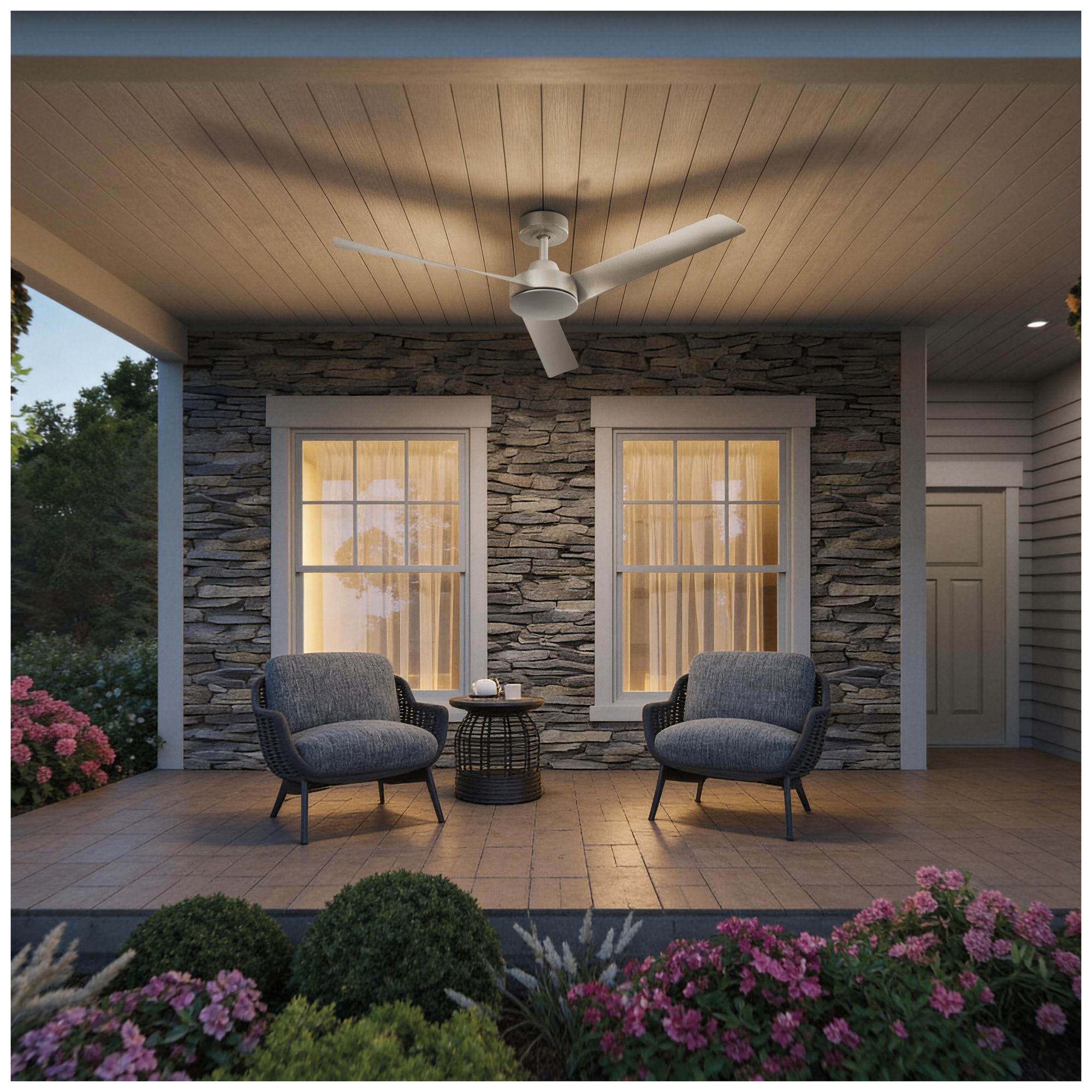 Image 4 Rizo Collection 52-in. Three Blade Modern Ceiling Fan more views