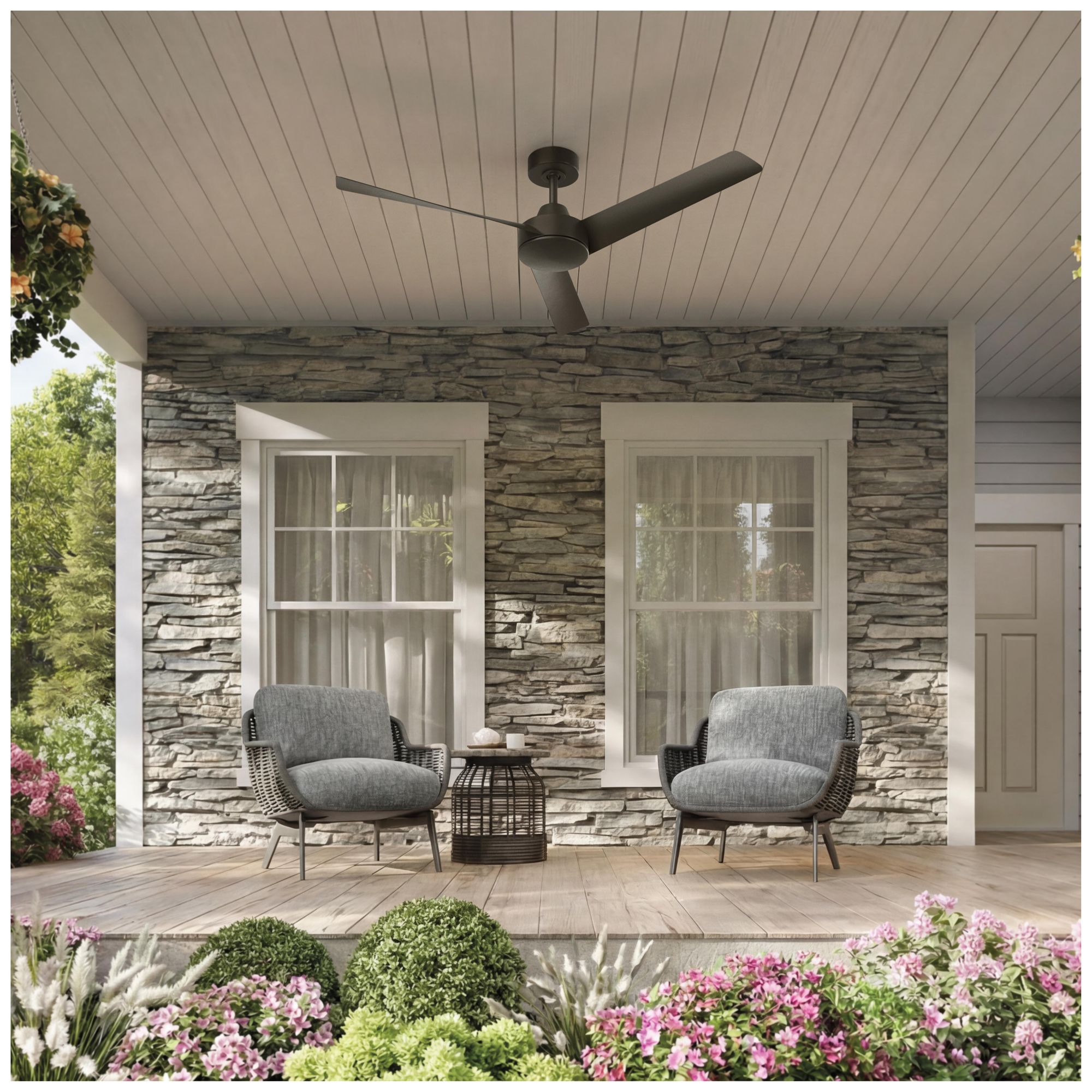 Image 3 Rizo Collection 52-in. Three Blade Modern Ceiling Fan more views