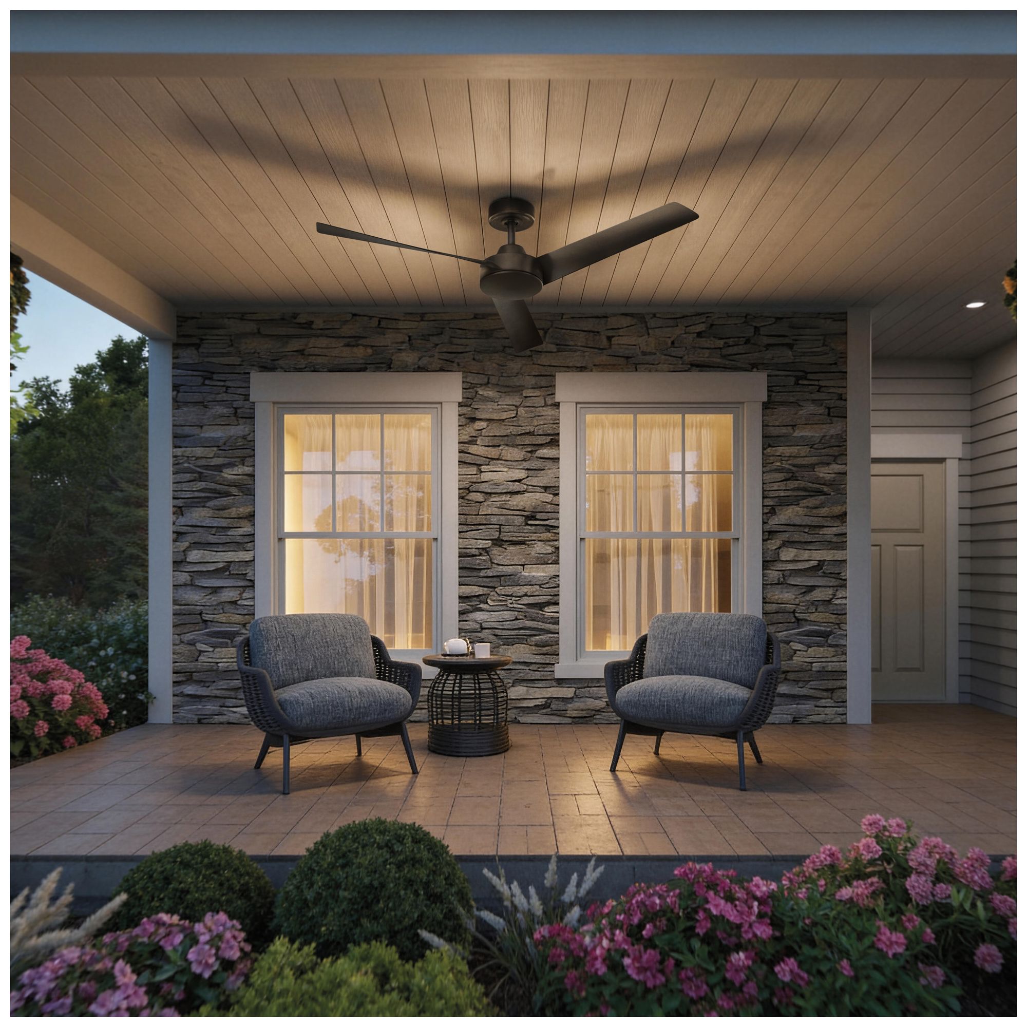 Image 4 Rizo Collection 52-in. Three Blade Modern Ceiling Fan more views
