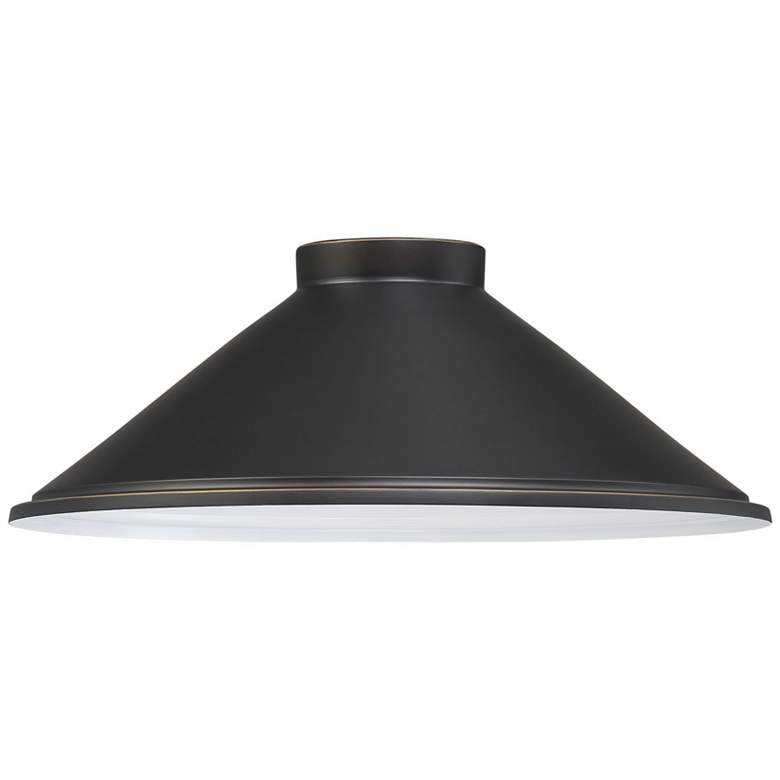 Image 1 RLM 14" Wide Oil-Rubbed Bronze Outdoor Shade