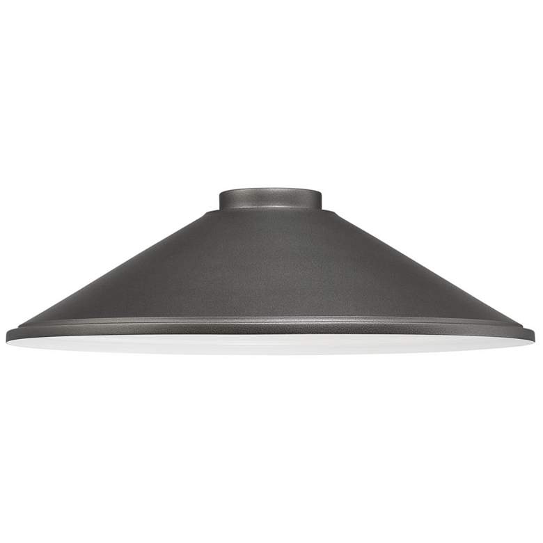 Image 1 RLM 5 1/4" High Smoked Iron Outdoor Cone Shade