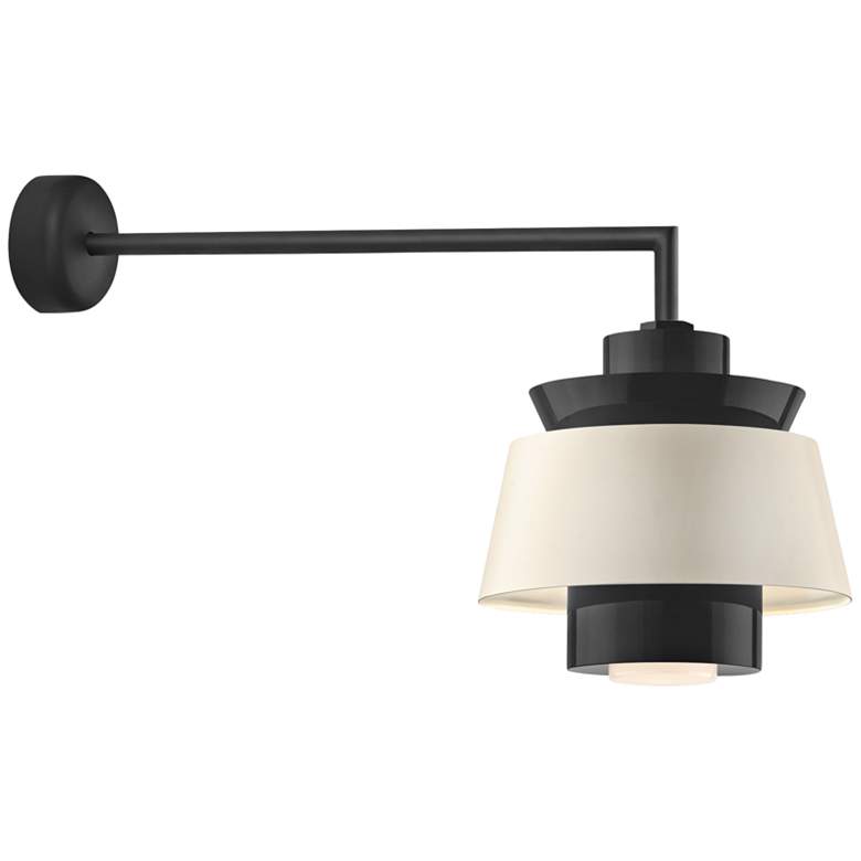 Image 1 RLM Aero 12 1/4" High Black LED Outdoor Wall Light