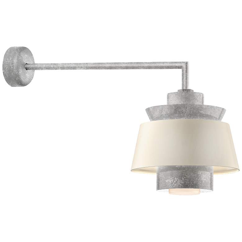 Image 1 RLM Aero 12 1/4" High Galvanized LED Outdoor Wall Light