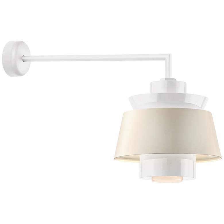 Image 1 RLM Aero 12 1/4" High Gloss White LED Outdoor Wall Light