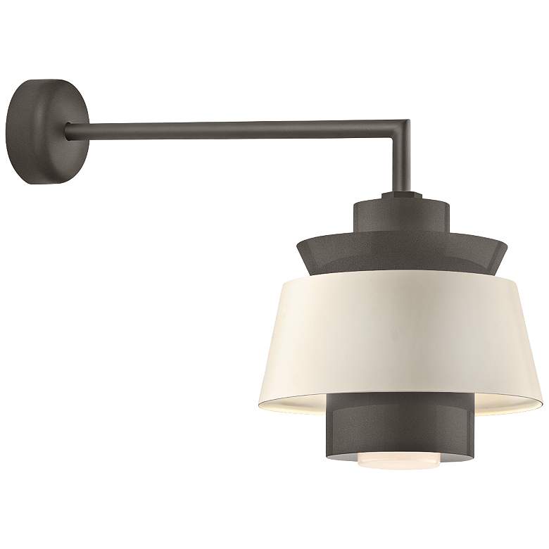 Image 1 RLM Aero 15"H Textured Bronze LED Outdoor Wall Light