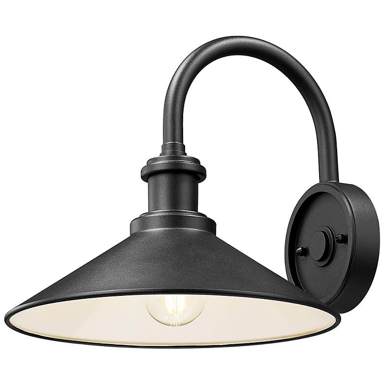 Image 5 RLM by Z-Lite Sand Black 1 Light Outdoor Wall Light more views