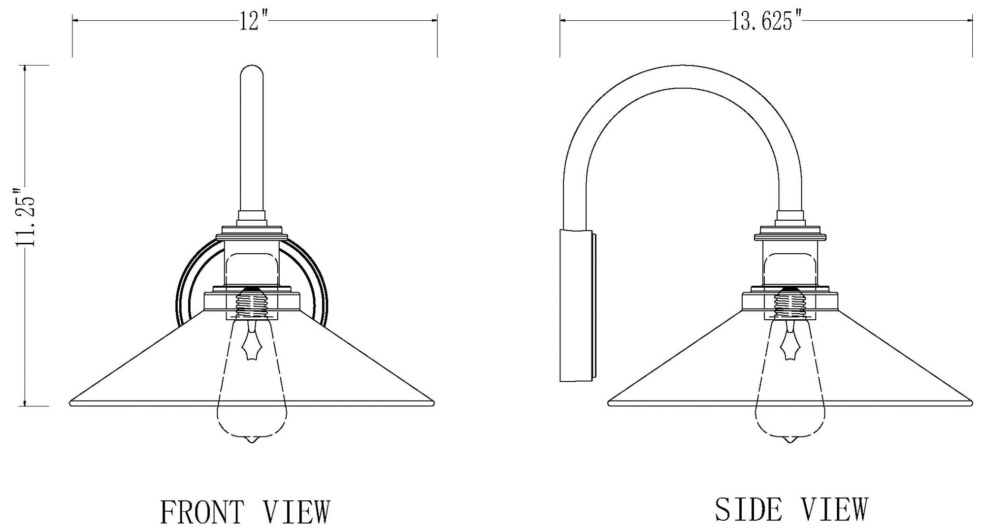 RLM by Z-Lite Sand Black 1 Light Outdoor Wall Light