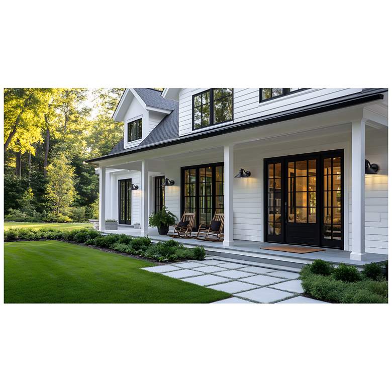 Image 3 RLM by Z-Lite Sand Black 1 Light Outdoor Wall Light more views
