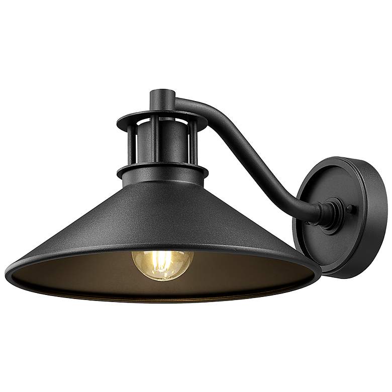 Image 5 RLM by Z-Lite Sand Black 1 Light Outdoor Wall Light more views