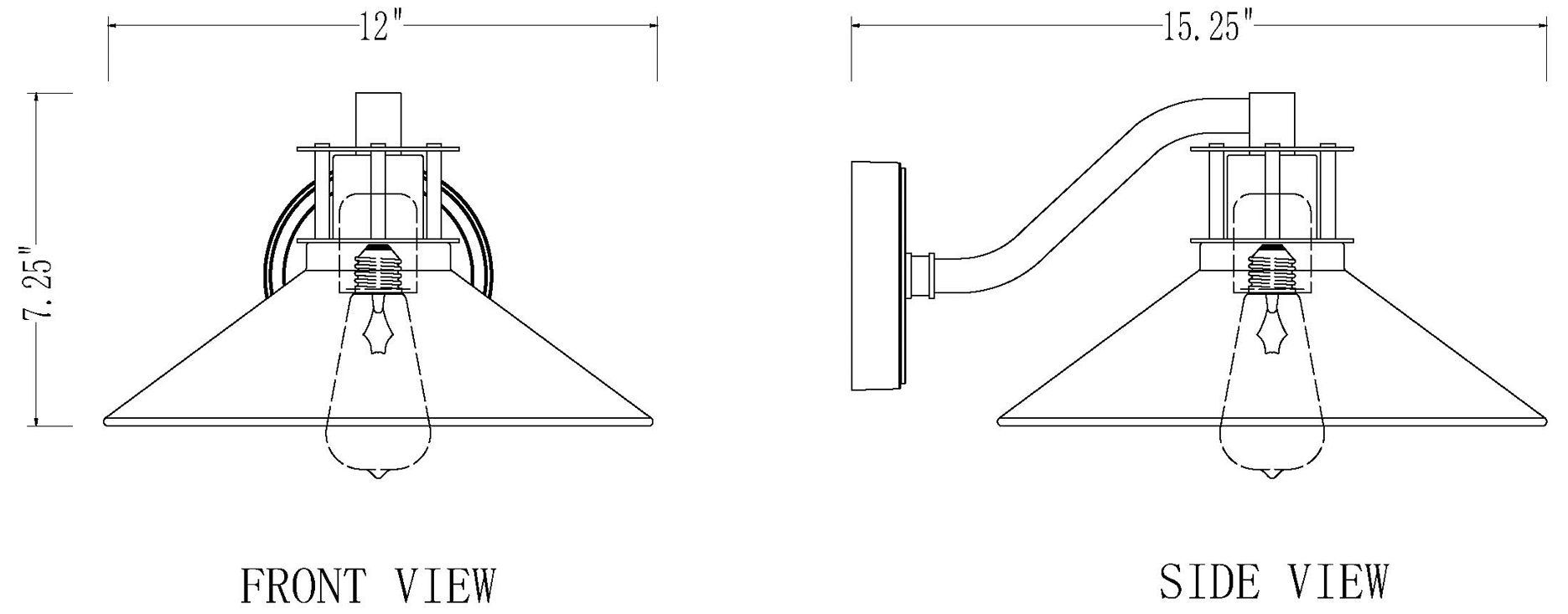 RLM by Z-Lite Sand Black 1 Light Outdoor Wall Light