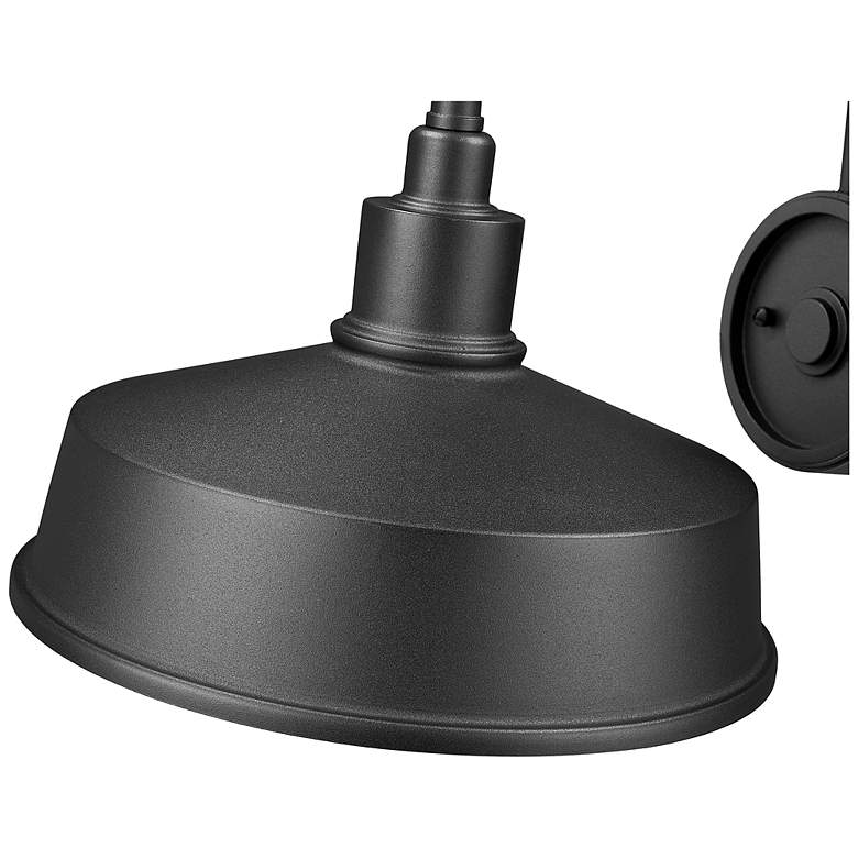 Image 6 RLM by Z-Lite Sand Black 1 Light Outdoor Wall Light more views