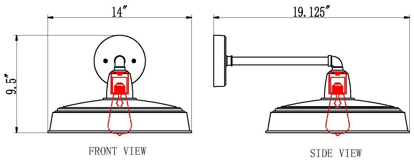 RLM by Z-Lite Sand Black 1 Light Outdoor Wall Light