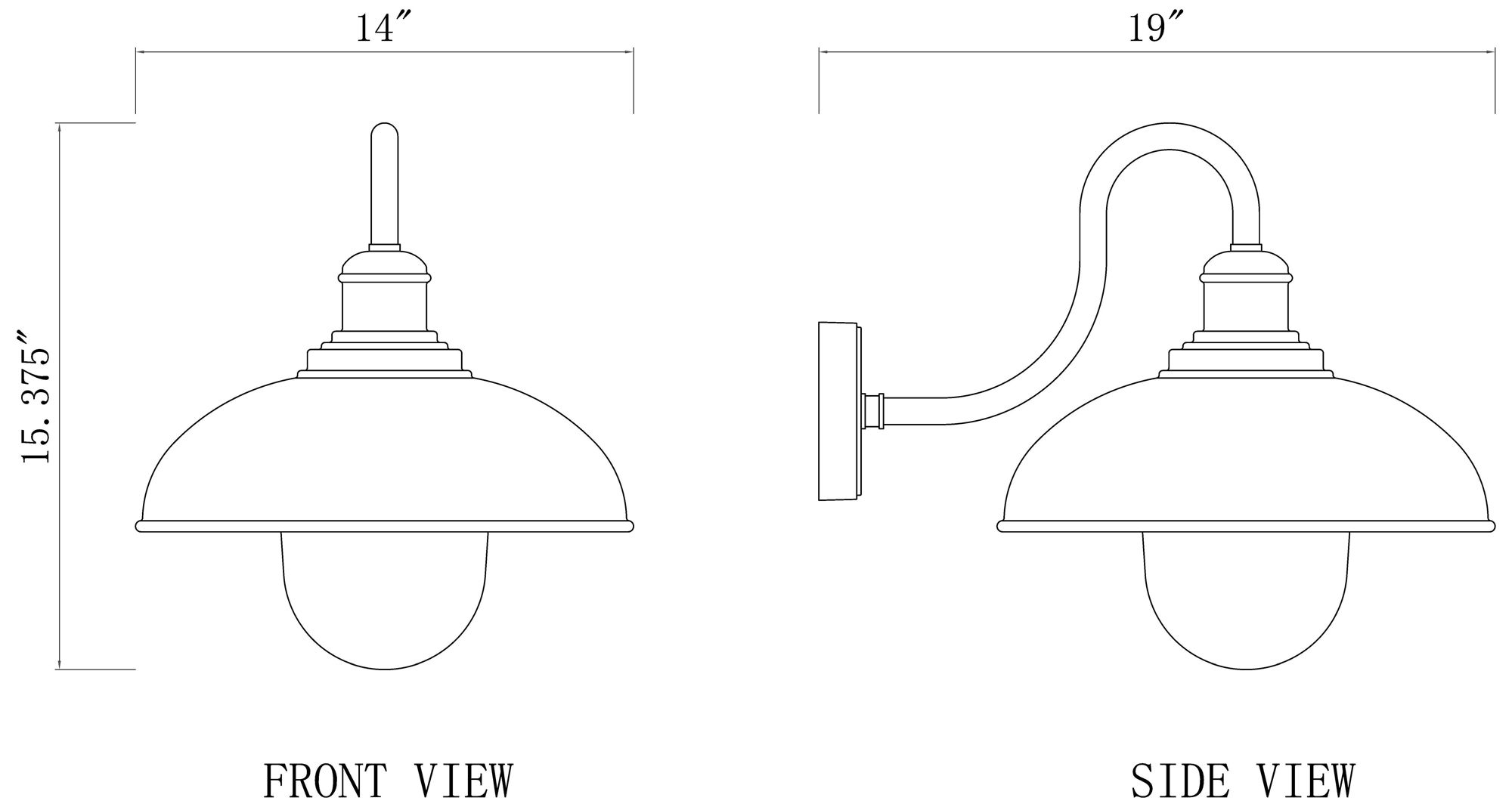 RLM by Z-Lite Sand Black 1 Light Outdoor Wall Light