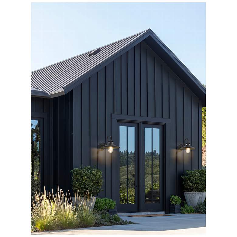 Image 3 RLM by Z-Lite Sand Black 1 Light Outdoor Wall Light more views