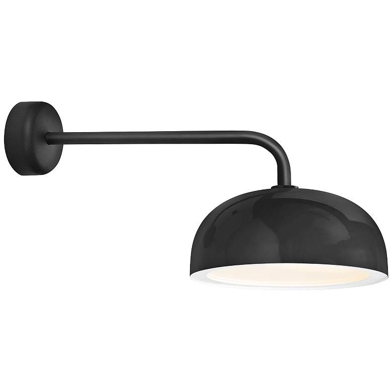 Image 1 RLM Dome 10" High Black Outdoor Wall Light