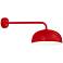 RLM Dome 12 3/4" High Red Outdoor Wall Light