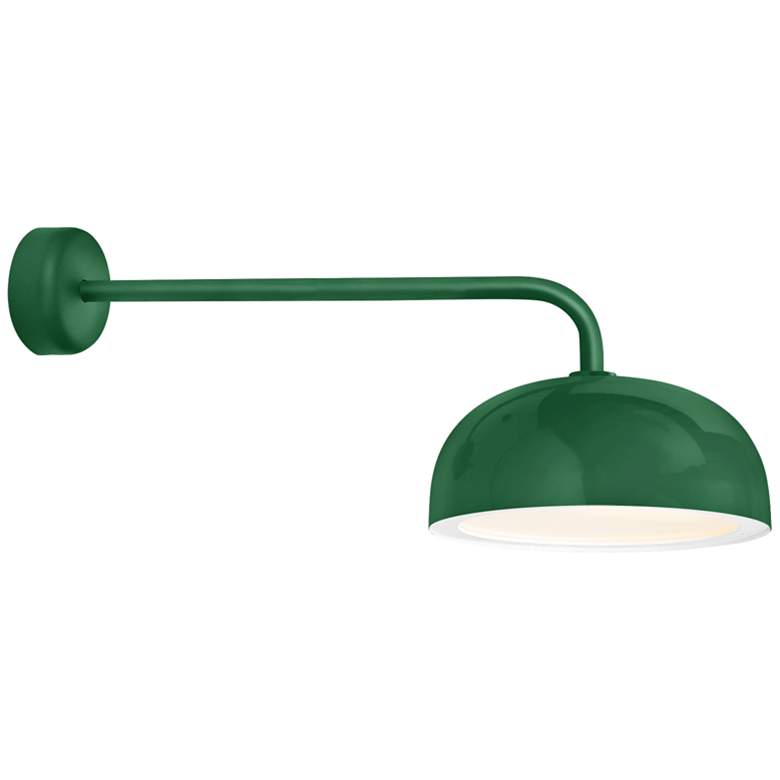 Image 1 RLM Dome 12 3/4 inchH Hunter Green Outdoor Wall Light