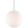 RLM Globe 16"H Gloss White Aluminum Outdoor Hanging Light