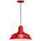 RLM Heavy Duty 16" Wide Red Outdoor Hanging Light