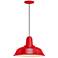 RLM Heavy Duty 8 1/4"H Red Outdoor Hanging Light
