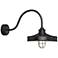 RLM Nostalgia 18" High Black Outdoor Wall Light