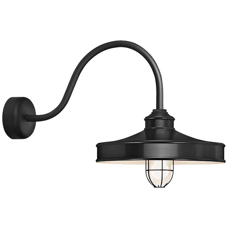 Image 1 RLM Nostalgia 18 inch High Outdoor Wall Light in Black