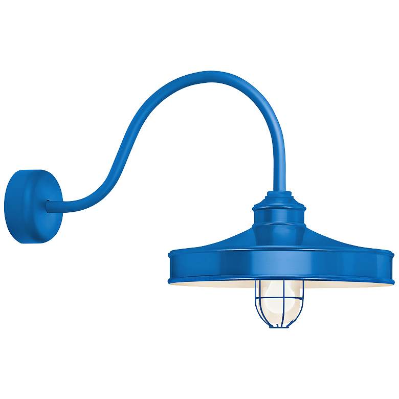 Image 1 RLM Nostalgia 18 inch High Outdoor Wall Light in Blue