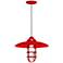 RLM Retro Industrial 9 3/4"H Red Outdoor Hanging Light